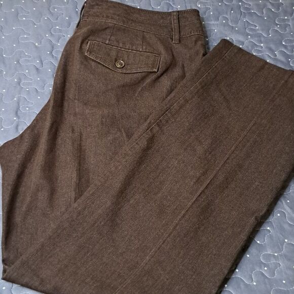 New Directions Brown trouser pants size 12 - Picture 1 of 5
